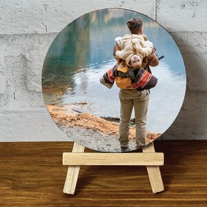Create Your Own Personalized Picture Frame Wood Picture Frame Photo on Wood Custom Frame Design Personalized Gifts for Him Real Wood