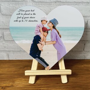 Personalized Gift Photo on Wood Personalized Family Portrait Custom Photo Personalized Gifts for Her for Him Made from Real Wood Heart