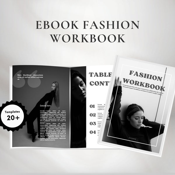 Ebook fashion workbook editable fashion template canva jewelry printable fotografie stijlgids pdf Ebook sjabloon boeksjabloon Inspiration