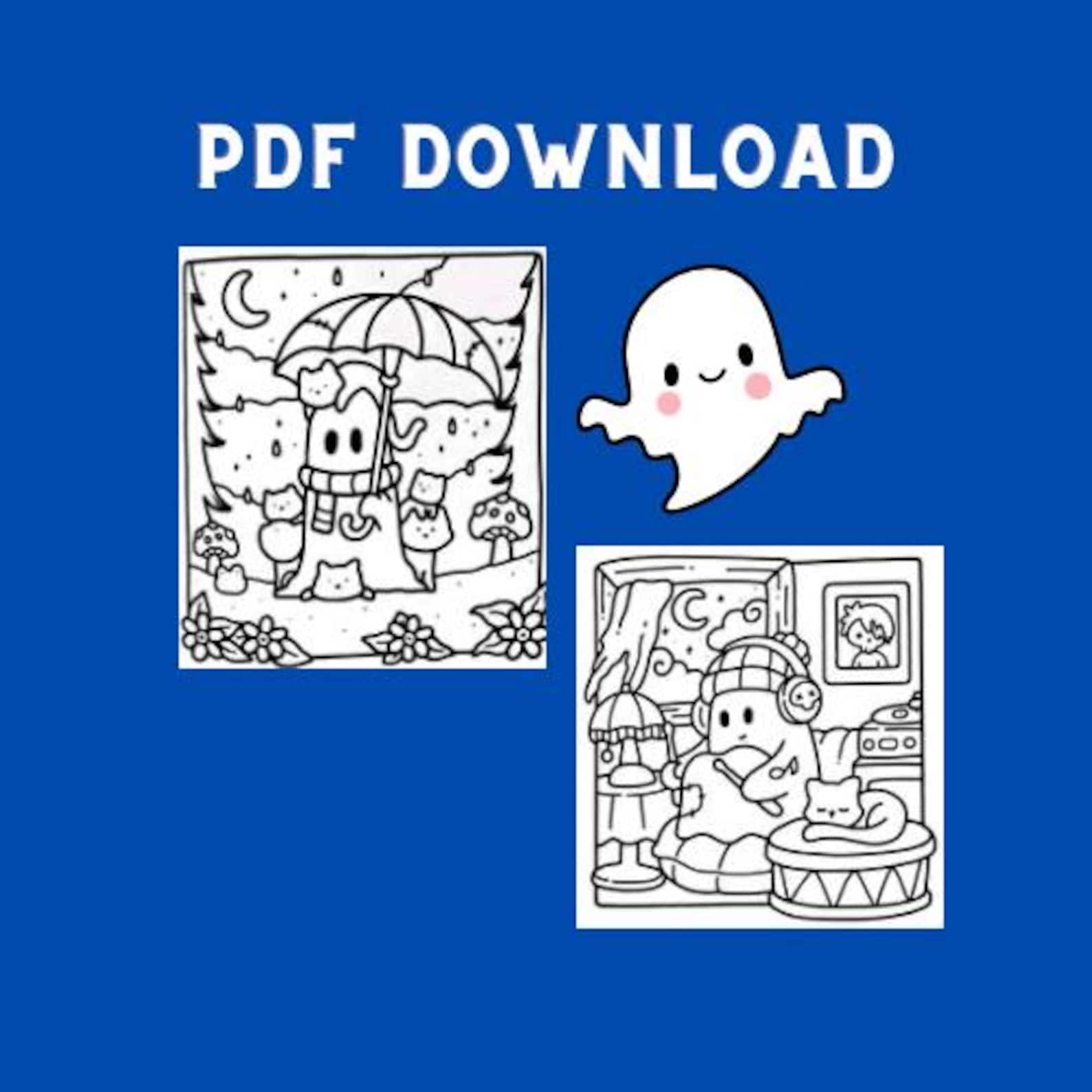 Coco Wyo Little Spooky Cute & Comfy Coloring Book 41 Pages Digital Download - Etsy