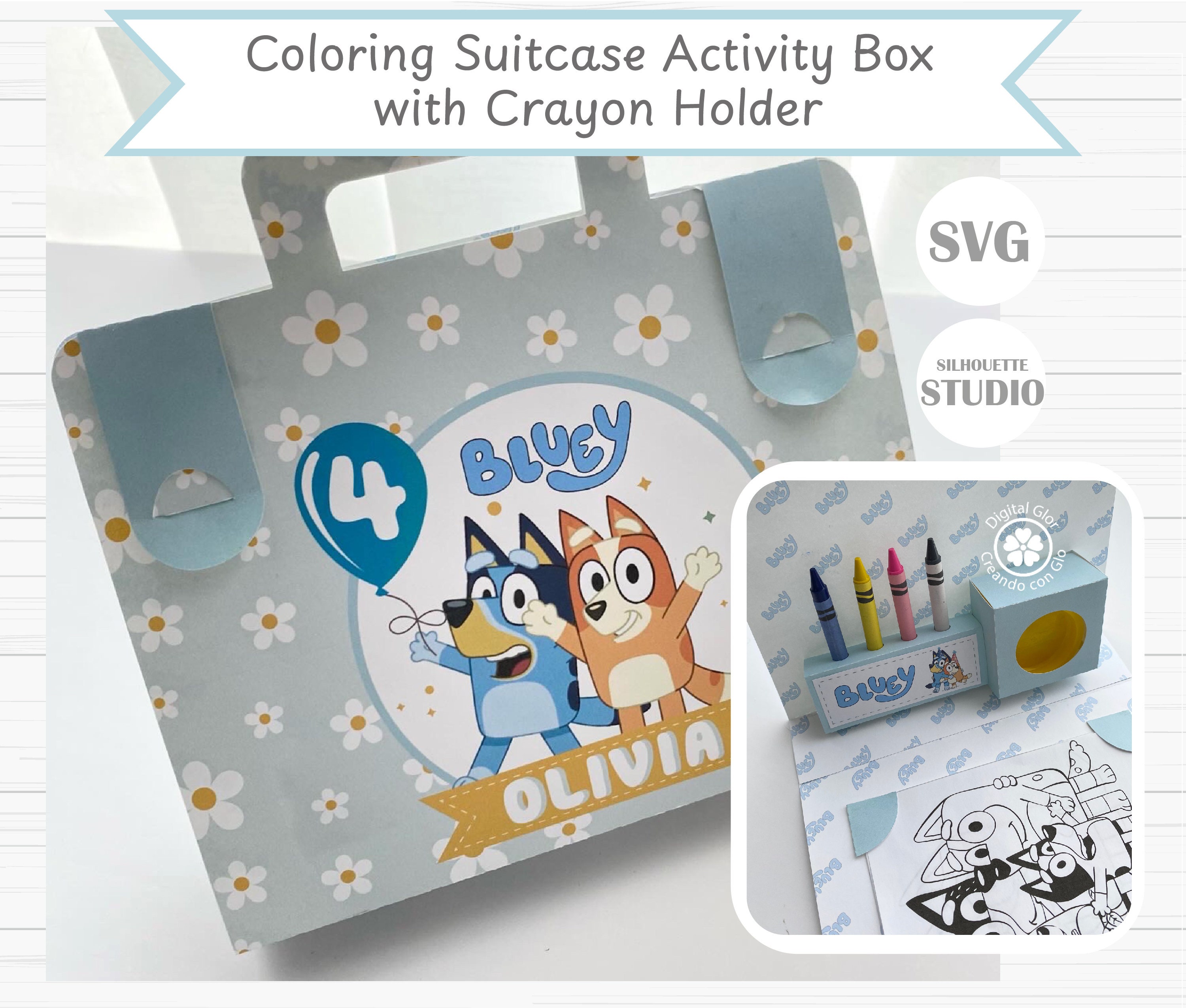 Coloring Suitcase Template