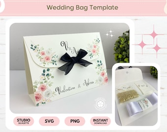 Wedding Bag Template SVG/ Studio Silhouette/ PNG