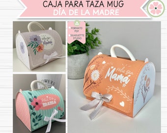 Caja Tazón Mug Formato Digital (PDF/STUDIO)