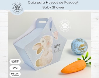 Easter Egg Box Template | Baby Showers, Easter, and Celebrations | SVG and Studio Format