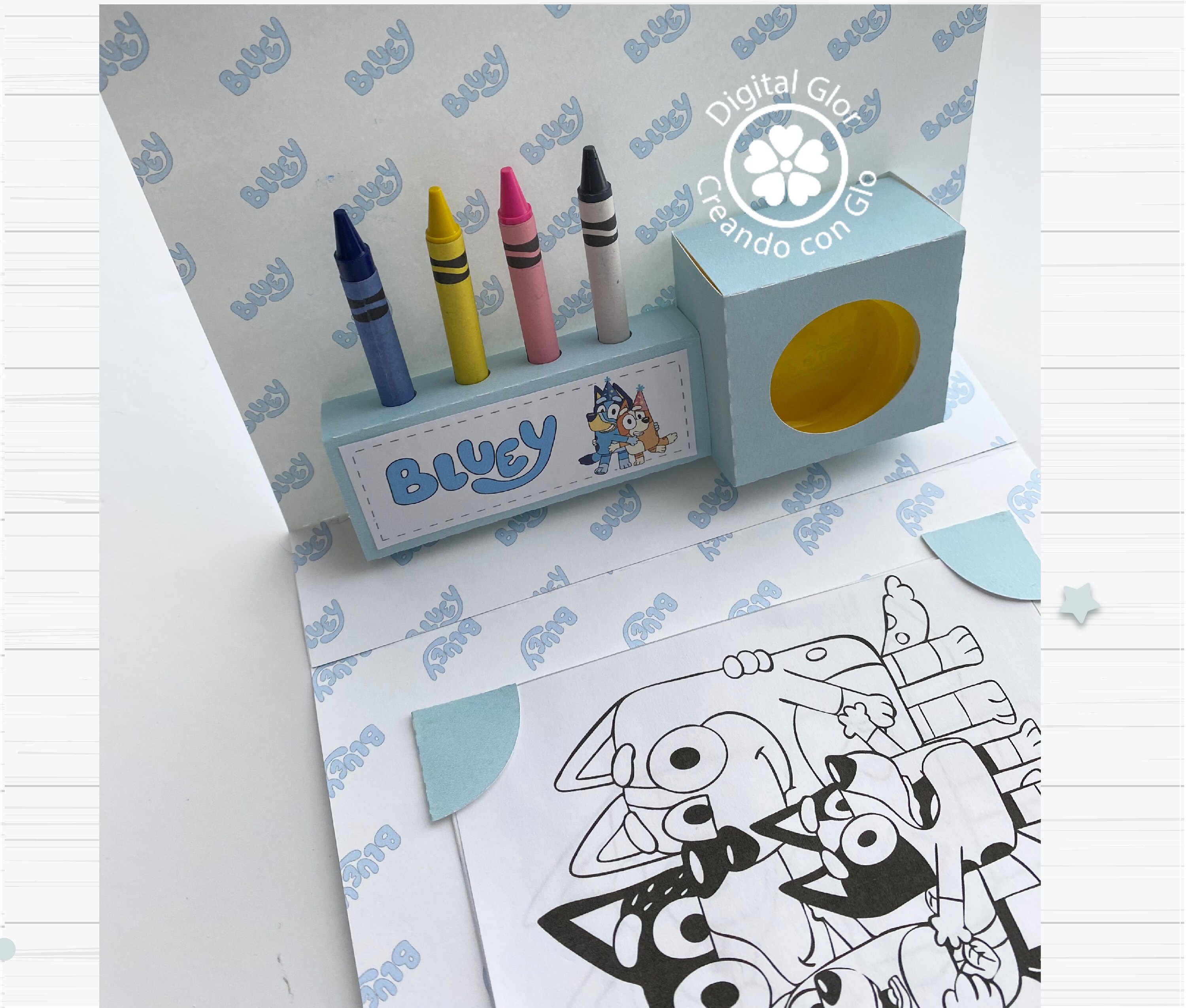 Coloring Suitcase Template