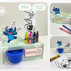Coloring Box in SVG and Studio Silhouette /Digital Favor Box Template for Cutting Machines