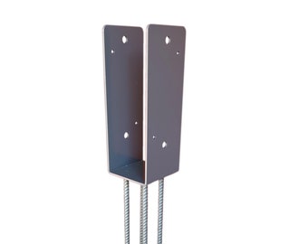 Wet Set Post Bracket: 2x6 Beam Saddle, Pole Barn Framing