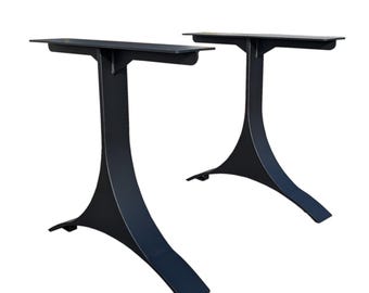 Metal T shaped Table Legs, Modern Table Base (Set of 2)