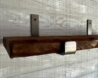 Shelf Bracket Set, J Hook, Industrial and Rustic, Made in the USA
