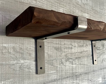 Shelf Bracket Set, L Bracket, Rustic and Industrial, Made in the USA