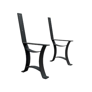 Park Bench Legs • Memorial Bench Legs with backrest • Bolt down legs • Poly Bench • Outdoor Bench Legs• Eagle Scout Project