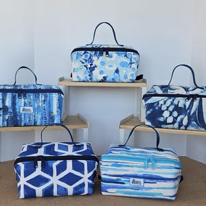 Blue Magic Pouch: Convertible Zippered Tray - Water Resistant