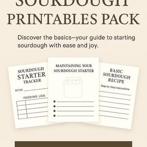 Sourdough Beginner Companion Printables