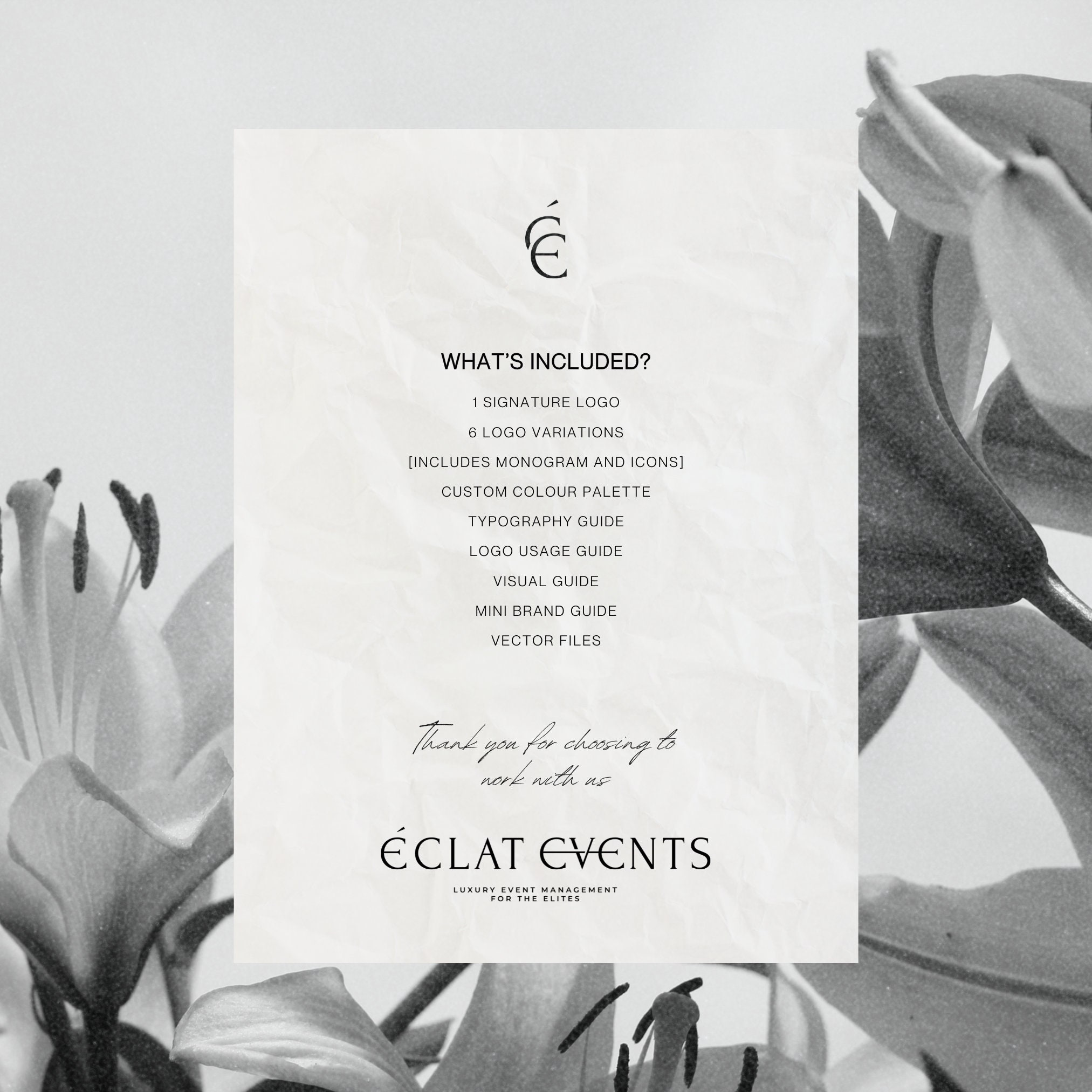 Logo Design for Luxury Bands Semi-custom. Ideal for Event Planners ...