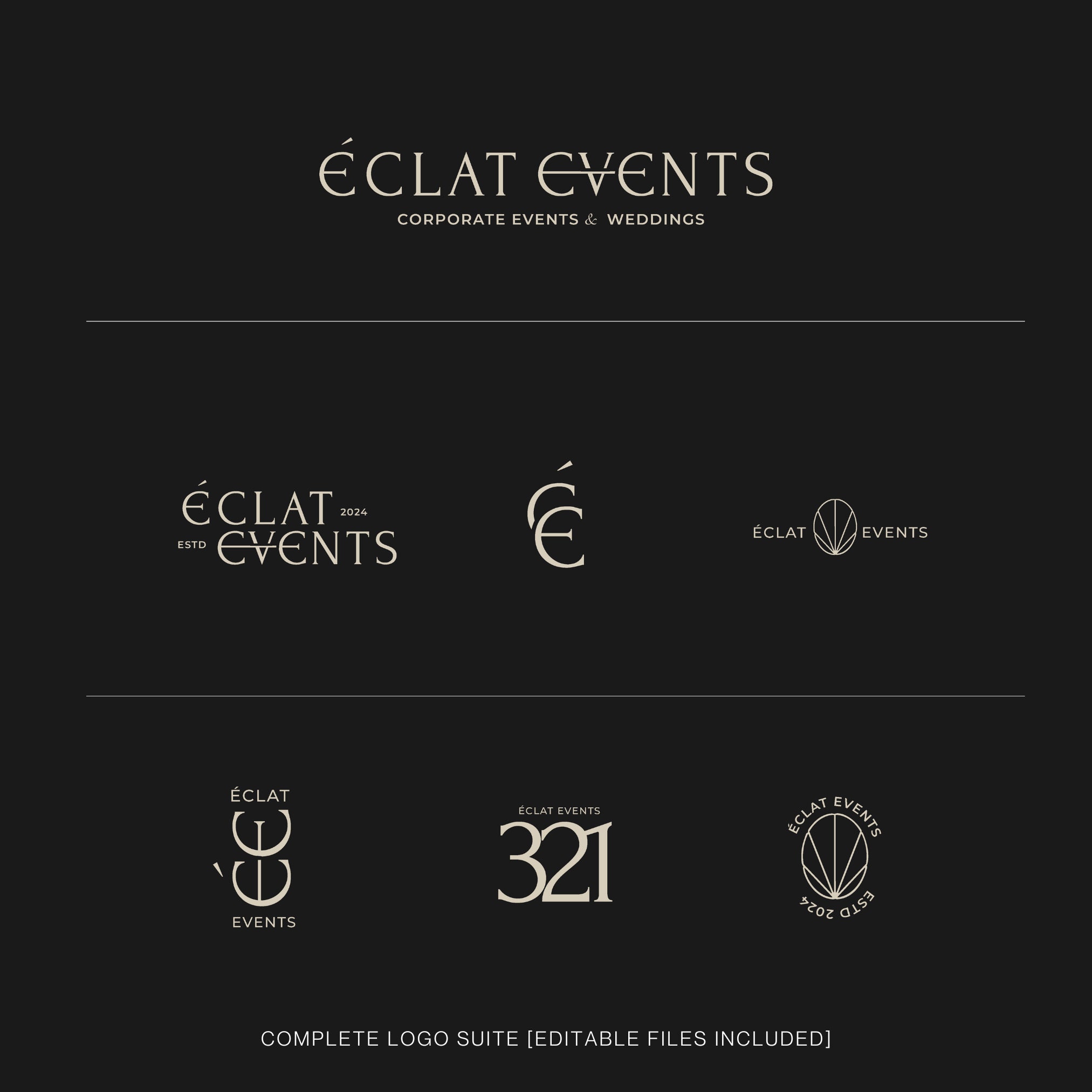 Logo Design for Luxury Bands Semi-custom. Ideal for Event Planners ...