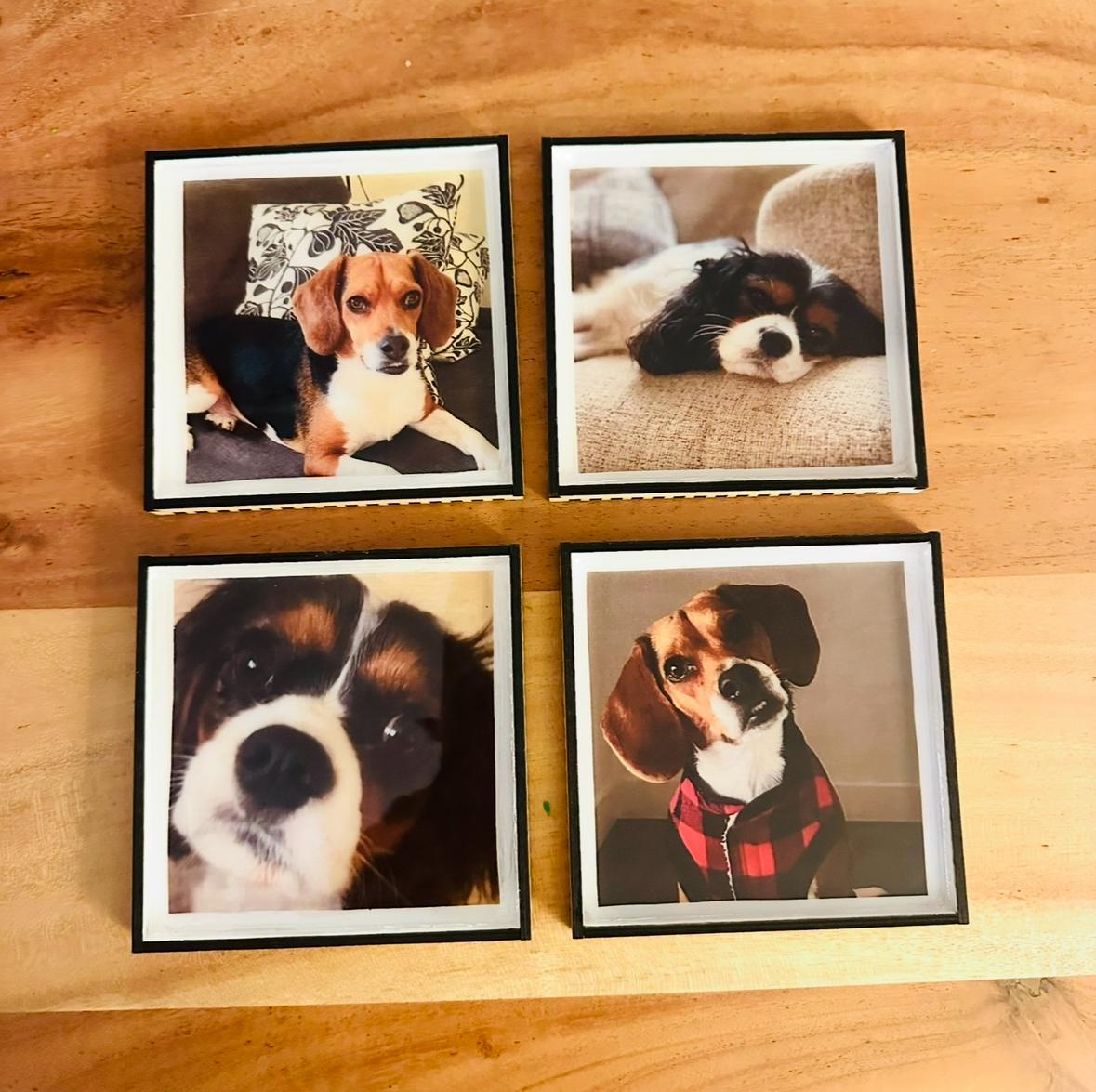 Custom Photo Wood Coasters, Custom photos , Wedding Gift