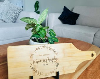 Personalized Engraved Cutting Board – Custom Wedding Gift