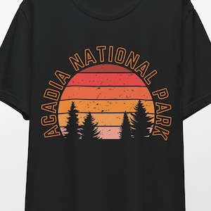 Acadia National Park T-shirt, uniseks jersey met korte mouwen | Heren-T-shirt | Dames-T-shirt | National Park-serie