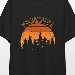 Yosemite National Park, uniseks T-shirt met korte mouwen | Heren-T-shirt | Dames-T-shirt | National Park-serie