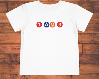 Benutzerdefinierte NYC Subway Kleinkind Kurzarm T-Shirt