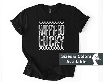 St. Patrick Happy Go Lucky-shirt, schattig St Paddys Day-T-shirt, Irish Shamrock-grafisch T-shirt, outfit 17 maart