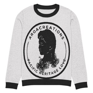 Knitted crew neck sweater