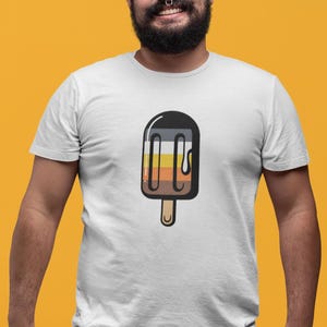 Bär stolz Popsicle Shirt, Bär stolz T-Shirt, LGBTQ Sommer T-Shirt, lustiges Queer Bär Geschenk, Masc Bär Flagge Shirt, Bär Woche Eis Creme Outfit