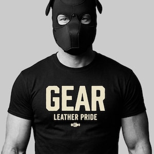 Pup Play Shirt, Leather Gear, Gay Pup Gift, LGBTQ Pride Cotton Tee
