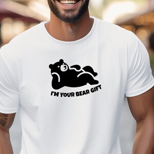 Gay Bear cadeau-shirt, grappige Lazy Bear-T-shirt, ik ben jouw beer-cadeau-T-shirt, LGBTQ Pride-shirt, queer Bear-cadeau papa, schattig Masc Gay Bear-T-shirt
