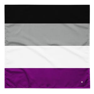 Asexual Pride Flag Bandana: LGBTQ+ Ace Headband, Necktie