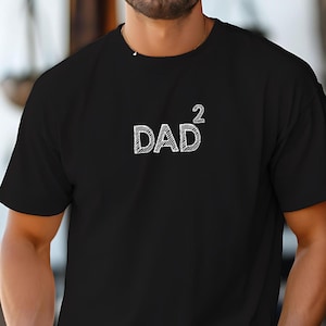 DAD in the Square Shirt, Father&#39;s Day Gift, Gay Dad, Minimalist LGBTQ Pride Tee, Queer Daddy Shirt, Modern LGBT Apparel, Gay Father Tshirt