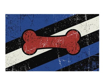 Pup Play Pride Flagge, LGBTQ Wanddekoration, Polyester Banner, Queer Geschenk, Leder Community Flagge