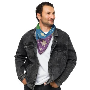 Pansexual Western All-over print bandana, LGBTQ Gift