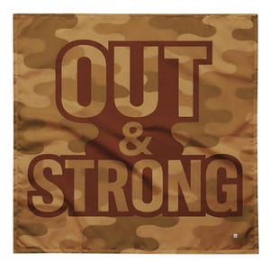 Desert Camo Pride Bandana: LGBTQ+ Haarband im Military Stil
