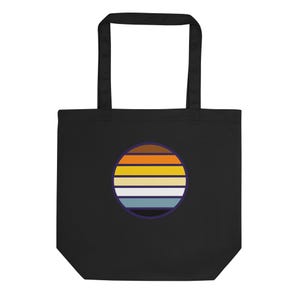 Bear Pride Flag Tote Bag, LGBTQ+ Eco Reusable Bag, Gay Bear Community Circle Design, Queer Ally Gift, Inclusive Bear Pride Parade Accessory