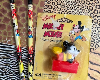 Vintage Disney-set puntenslijper en potloden