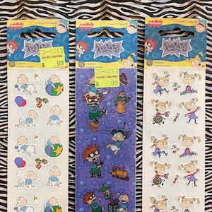 Vintage Sandylion Prismatic Rugrats Stickers, 1990&#39;s, YOUR CHOICE - 3 STYLES