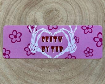 Death By TBR Bookmark | Bookish / Bookworm Gift | Handmade Digital Art