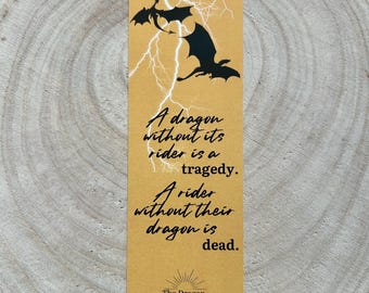 The Dragon Rider's Codex Bookmark | Fourth Wing Inspired Design | Bookish / Bookworm Gift | Handmade Digital Art