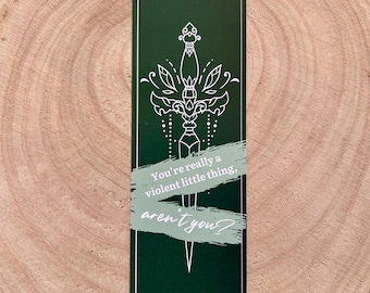 Violent Little Thing Bookmark | Fourth Wing Inspired Design | Bookish / Bookworm Gift | Handmade Digital Art