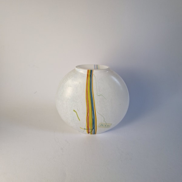 Limited Edition Bertil Vallien Kosta Boda contemporary Glass Vase "Rainbow"