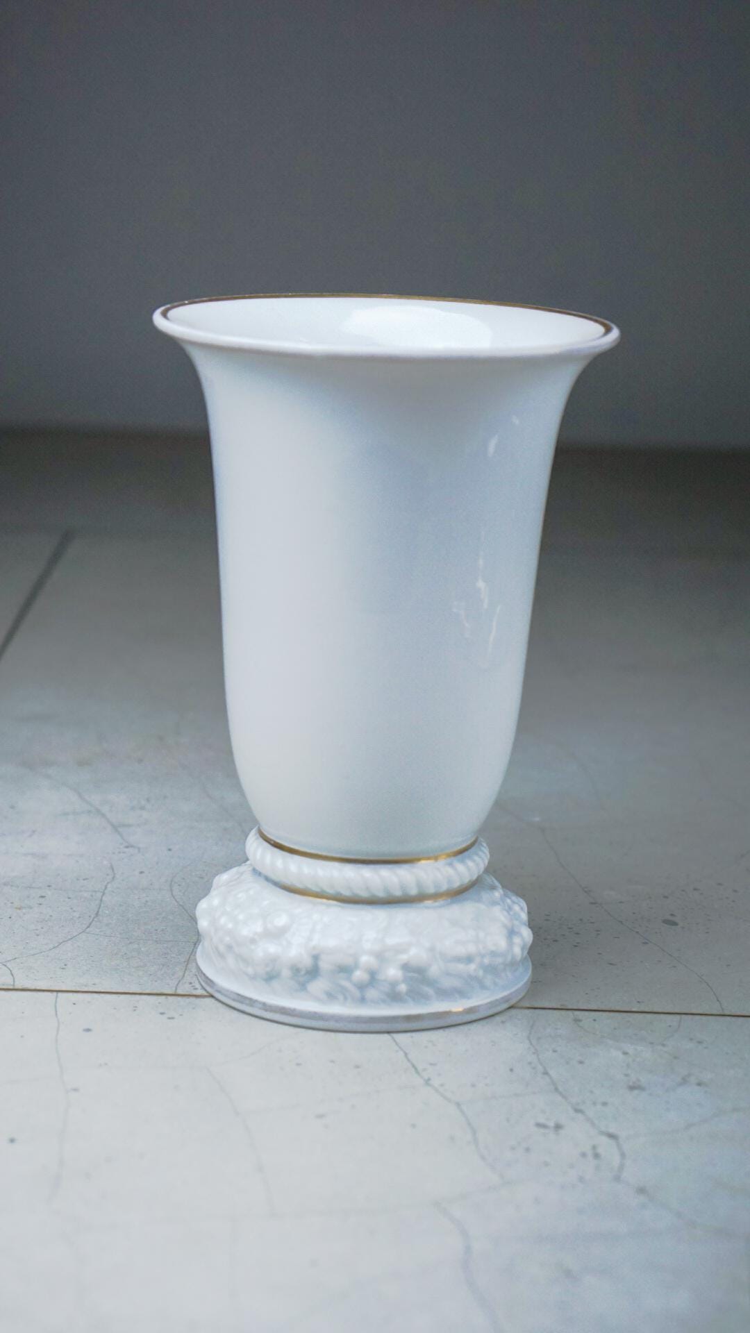 Spannende Rosenthal Vase Weiss Alt Bild