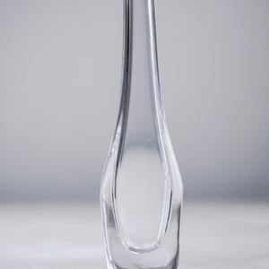 Modernistische Nils Landberg Blumenvase - MCM Orrefors Kristall Vase - Minimalistisches Mid Century Skandinavisches Design - Wunderschön handgefertigt