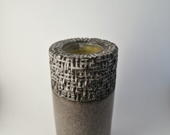 Hjördis Oldfors Upsala-Ekeby Ceramic Gray Vase "Granit" Serie 1959.