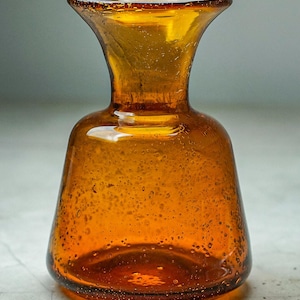 MCM Industrial Style Kosta Boda Bubble Glass Vase Mid century Modern Studio Glass - Erik Höglund Colorful Art Glass Vase