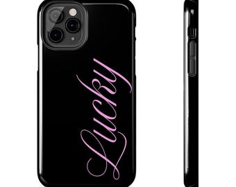 Custodia per iPhone "Lucky Girl" rosa