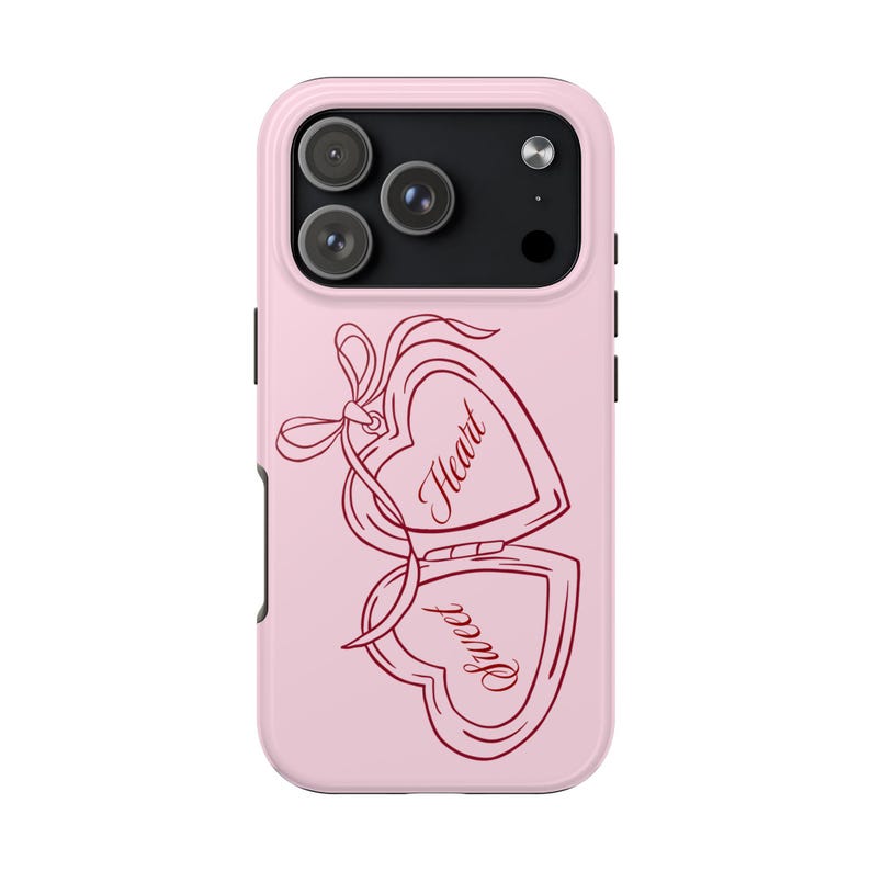 Pink Locket Sweet Heart iPhone Case image 1