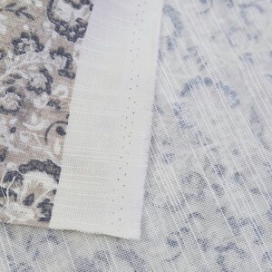Taupe Gray Small Scale Print Fabric Winter Neutral Designer Botanical Pattern Home Decor Sewing Cotton Grey Tone Floral Fabric Medium Weight image 4