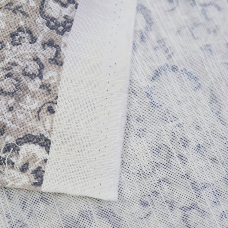 Taupe Gray Small Scale Print Fabric Winter Neutral Designer Botanical Pattern Home Decor Sewing Cotton Grey Tone Floral Fabric Medium Weight image 4