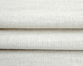 Cotton Linen Neutral Beige Fabric Medium Weight Craft Textile DIY Sewing Projects Backing Material for Pillows Home Decor Projects